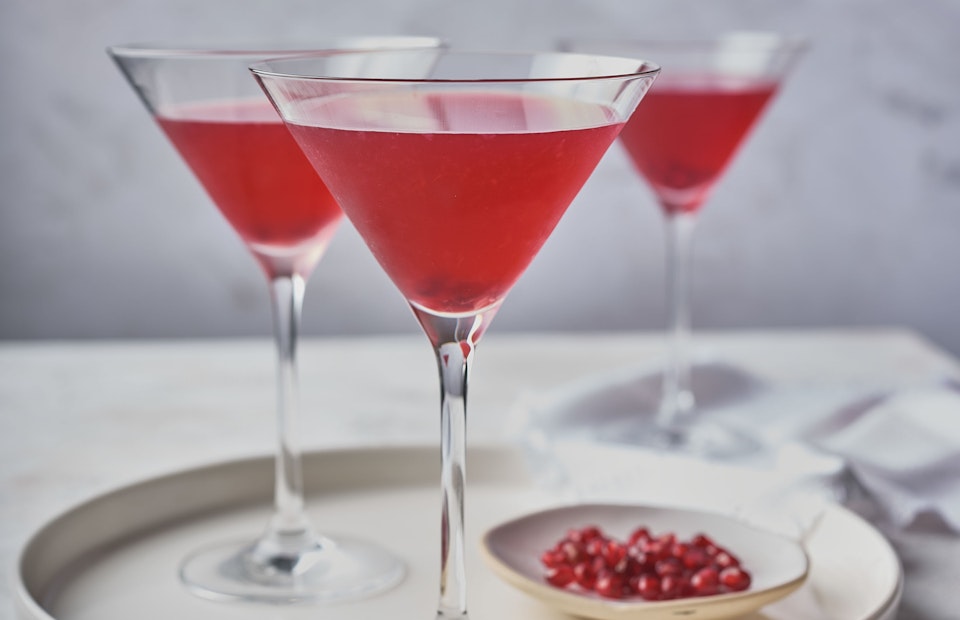 ViewPomegranate martini